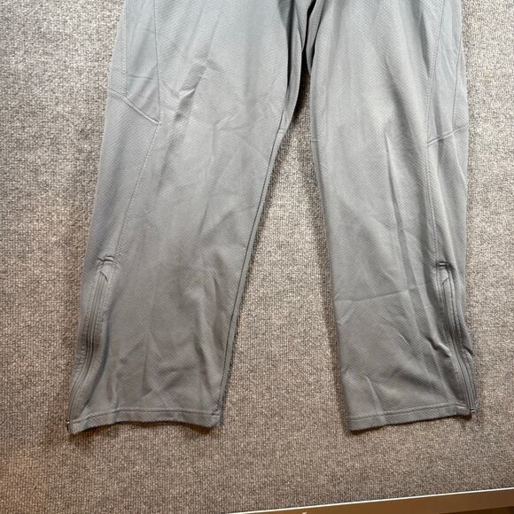 Nike Athletic Pants Men's Large Gray Dri-Fit Zippered Legs Running Basketball - Picture 5 of 10